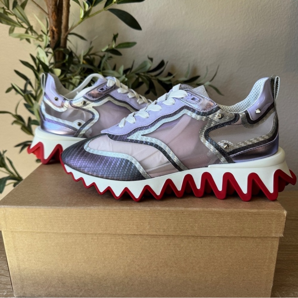 Christian Louboutin Sharkina Sneakers 41.5 EU Lilac Purple Smoke